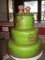 2010 09 25 - Owl Wedding Cake