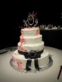 2011 04 09 - Black Ribbon Wedding Cake