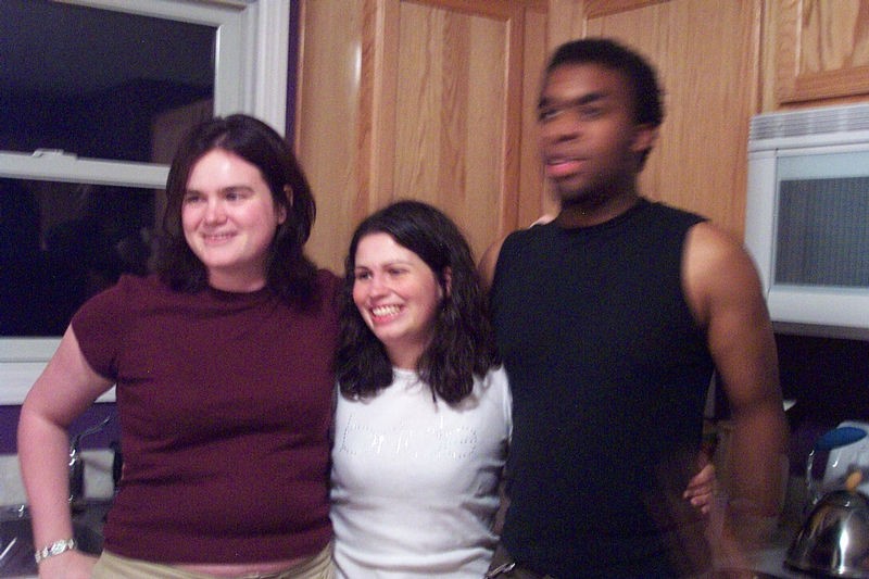 Linda, Lisa and Fuzzy Kwame.jpg