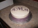 2010 10 29 - Monogram Wedding Shower Cake