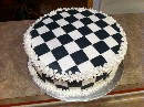 2011 01 28 - Black and White Checked Cake